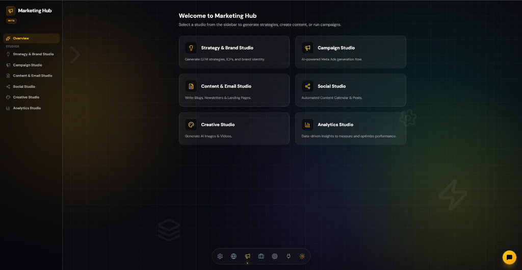 StructAI Marketing Hub Studios Overview