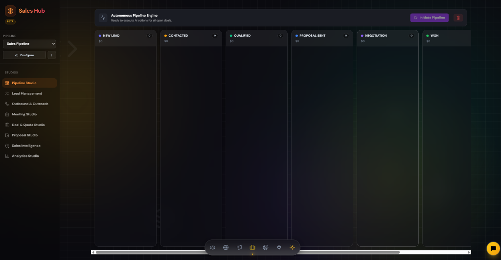 StructAI Sales Hub Autonomous Pipeline Kanban